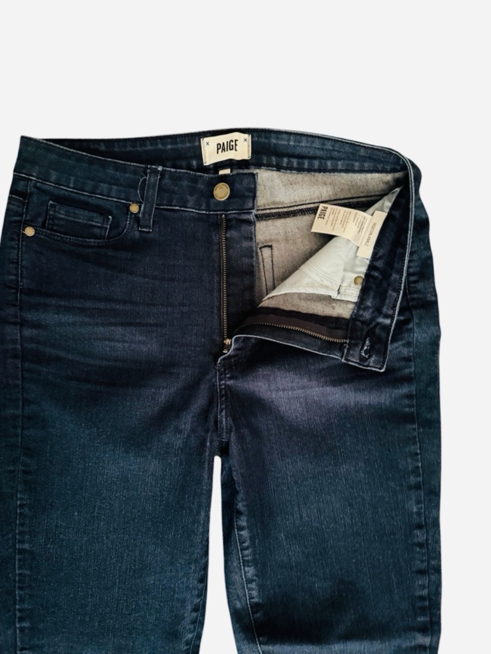 PAIGE Hoxton Ankle dark wash denim jeans Size 30 - Picture 5 of 11